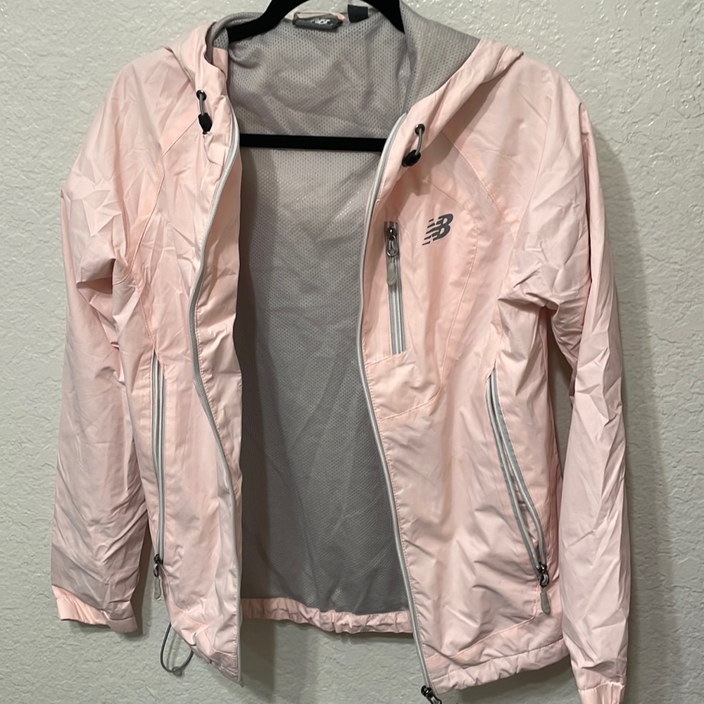 Salmon pink new balance windbreaker